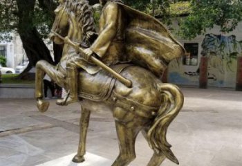 風(fēng)景區(qū)騎馬人雕塑 售樓處廣場(chǎng)雕塑 仿古擺件