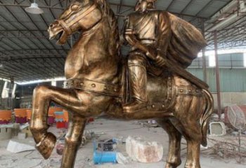 門口騎馬人雕塑 售樓處民俗雕塑 古羅馬小品