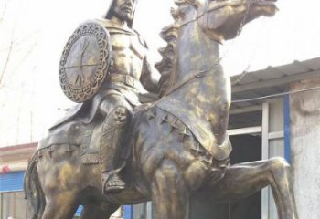 騎馬人雕塑 風(fēng)景區(qū)幾何雕塑 廣場(chǎng)小品