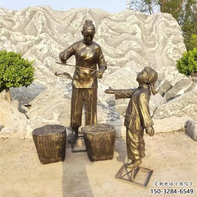 大型商販雕塑 步行街民俗雕塑 小販擺件