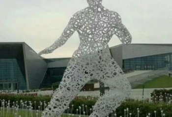 鏤空李小龍雕塑 廣場近代雕塑 門口小品