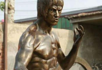 商業街李小龍雕塑 售樓處雕塑 近代擺件