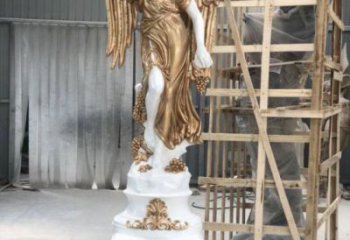 田間四季女神雕塑 彩繪民俗雕塑 園林擺件