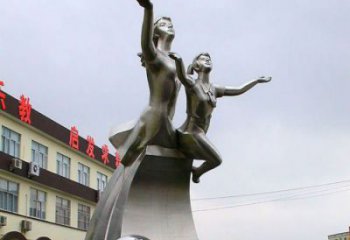 園林少先隊(duì)員雕塑 城市廣場雕塑 步行街?jǐn)[件