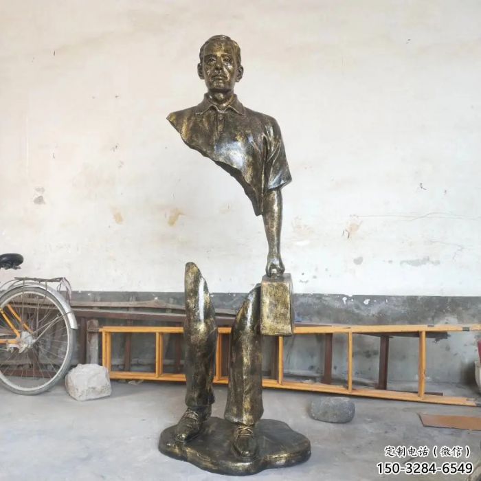 城市旅行者雕塑 風(fēng)景區(qū)彩繪雕塑 抽象擺件