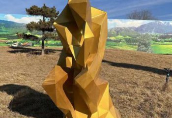 彩繪思考者雕塑 大型城市雕塑 商業街擺件