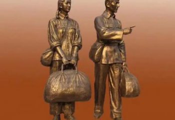 大型旅行者雕塑 步行街空心人雕塑 仿真擺件