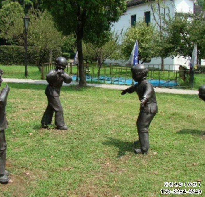 草地小孩子雕塑廠 現代校園兒童雕塑 大型童趣雕塑