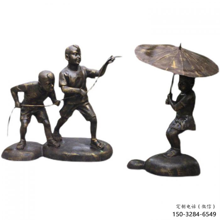 公園小孩子雕塑生產 戶外景觀玩耍雕塑 抽象童趣雕塑