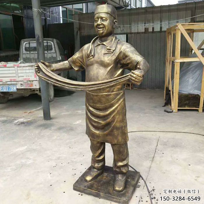 創意廚師雕塑廠家 啞光卡通雕塑 公園動漫雕塑