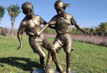 農村小孩子雕塑廠 抽象藝術玩耍雕塑 烤漆童趣雕塑