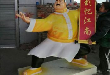 廣場廚師雕塑廠家 抽象卡通雕塑 烤漆人物雕塑