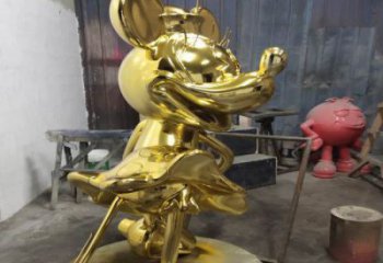 步行街米奇雕塑廠家 游樂場卡通雕塑 鑄造動漫雕塑