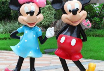 草地米奇雕塑生產 現代校園卡通雕塑 大型動漫雕塑