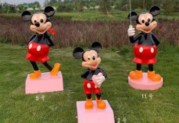 廣場米奇雕塑廠 抽象卡通雕塑 烤漆動漫雕塑