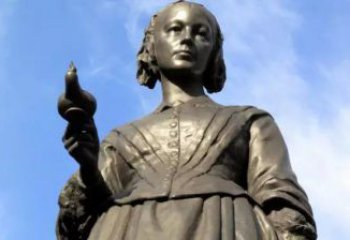 彩繪南丁格爾雕塑廠家 黃銅名人雕塑 街頭雕塑