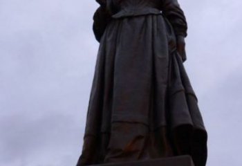 噴漆南丁格爾雕塑 中式村口名人雕塑 草地雕塑制作