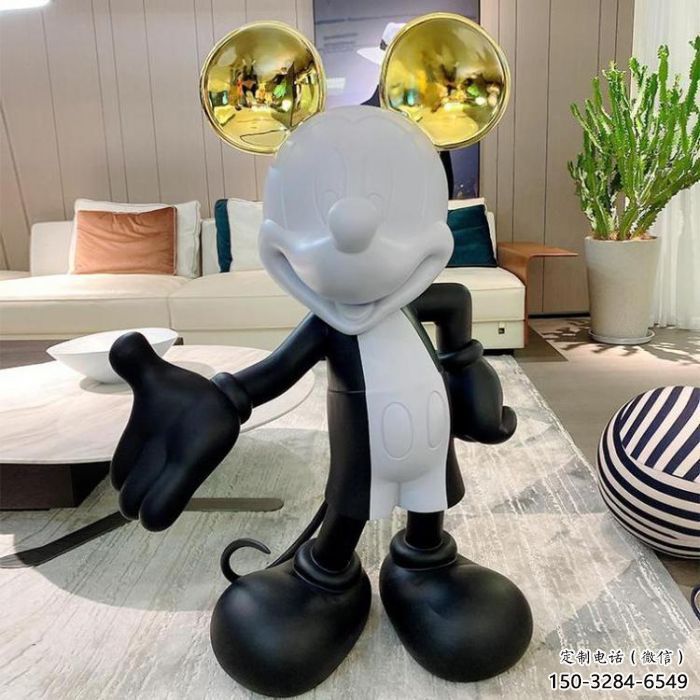 美陳唐老鴨雕塑產品 異形卡通雕塑 酒店動漫雕塑