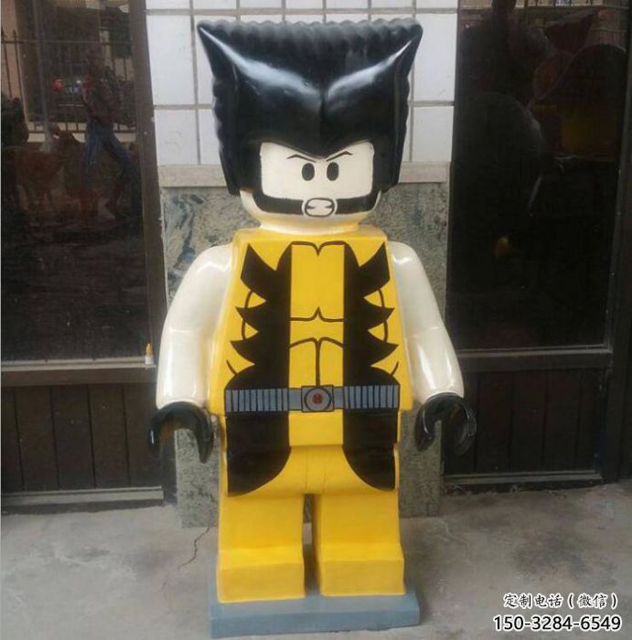 超人雕塑生產商 景觀美陳卡通雕塑 噴漆動漫雕塑