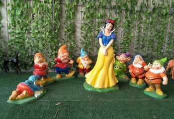 白雪公主雕塑制作 啞光卡通雕塑 公園動漫雕塑