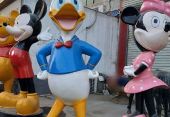 生產唐老鴨雕塑 懸空餐飲店卡通雕塑 戶外動漫雕塑