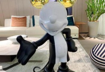 美陳唐老鴨雕塑產品 異形卡通雕塑 酒店動漫雕塑