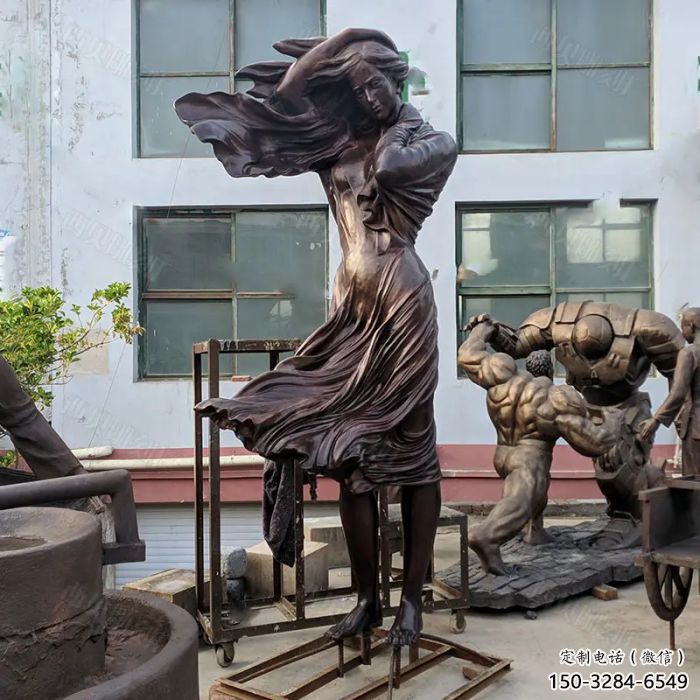 景觀女人雕塑制造商 剪影女性雕塑 商業(yè)街歐式雕塑