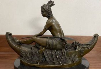 抽象女人雕塑廠 鑄銅女性雕塑 室內歐式雕塑