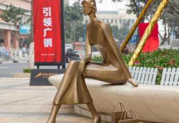 創意女人雕塑廠家 鑄銅女性雕塑 公園歐式雕塑