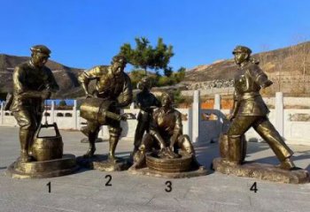 草地紅軍雕塑生產(chǎn)商 現(xiàn)代校園革命雕塑 大型抗戰(zhàn)雕塑