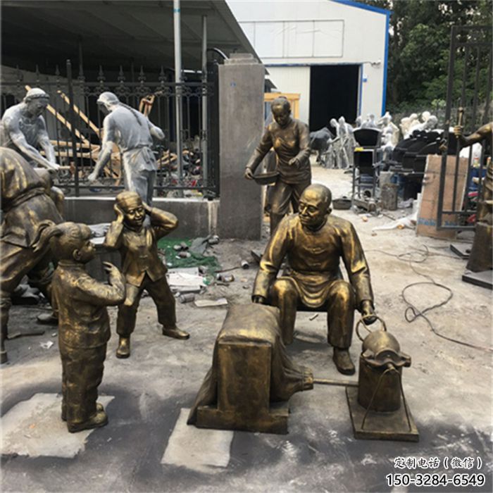 村口爆米花雕塑選用 景觀民俗雕塑 公園小吃雕塑