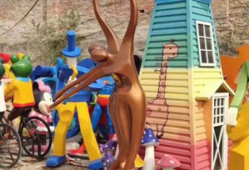 別墅區吹拉彈唱雕塑廠 大型別墅區音樂雕塑 剪影音樂人雕塑