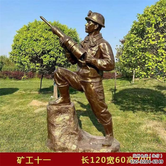 工人雕塑廠家 仿真景觀勞動(dòng)雕塑 烤漆民俗雕塑