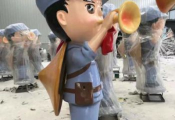 別墅區交警雕塑廠 大型別墅區士兵雕塑 剪影軍人雕塑