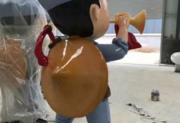 公園交警雕塑廠家 創意企業軍人雕塑 美陳士兵雕塑