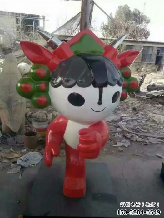 庭院福娃雕塑 公園體育雕塑 鍛造奧運雕塑