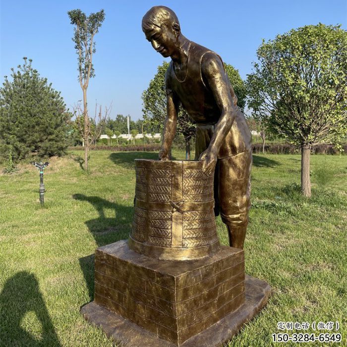 茶道雕塑廠 戶外園林民俗雕塑 小區制茶雕塑