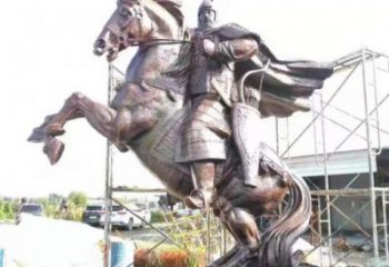 大型岳飛雕塑 仿銅名人雕塑 房地產肖像雕塑