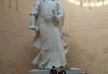 公園岳飛雕塑廠家 仿古公園名人雕塑 景觀肖像雕塑