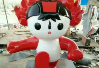 福娃雕塑廠家 仿真景觀體育雕塑 烤漆奧運雕塑