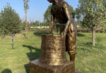 茶道雕塑廠 戶外園林民俗雕塑 小區制茶雕塑