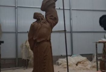 房地產(chǎn)李白雕塑廠家 景觀人物雕塑 仿銅詩(shī)人雕塑