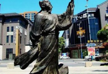 公園李白雕塑廠 戶外景觀人物雕塑 抽象詩(shī)人雕塑