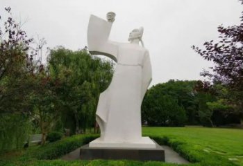 廣場(chǎng)李白雕塑廠家 抽象景觀古代雕塑 烤漆詩(shī)人雕塑