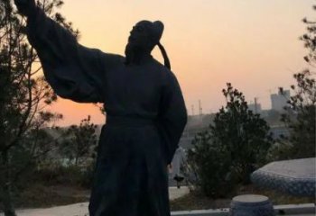 街道李白雕塑廠家 現(xiàn)代景觀人物雕塑 彩繪詩(shī)人雕塑