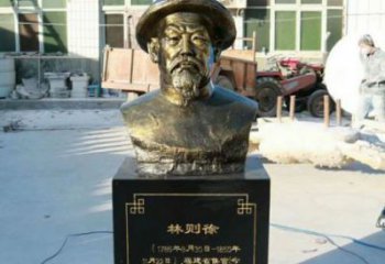 彩繪林則徐雕塑 玻璃鋼名人雕塑 街頭肖像雕塑