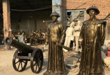 創意林則徐雕塑 玻璃鋼名人雕塑 公園肖像雕塑