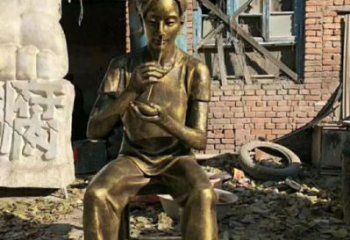 噴漆林則徐雕塑廠家 中式村口名人雕塑 草地肖像雕塑