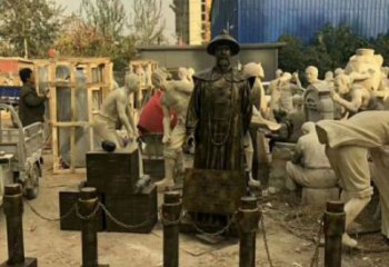 玻璃鋼林則徐雕塑 名人雕塑 大型肖像雕塑效果圖