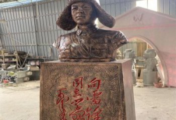 別墅區(qū)雷鋒雕塑 大型人物雕塑 仿銅英雄雕塑